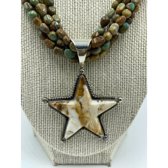 JAY KING 925 Sterling Turquoise Necklace w/ Jasper - Picture 11 of 12